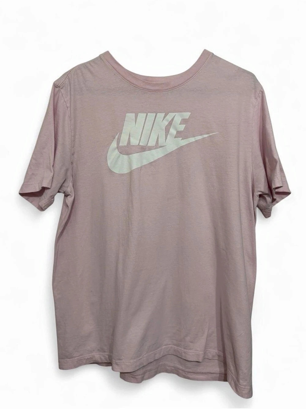 Nike The Nike Tee Logo Short Sleeve Tee in Pink Size Large
